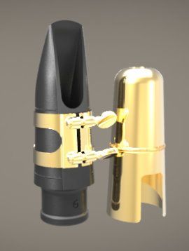 4260608637336 - Reeds Metro 6 Tenorsaxophon Mundstück incl Blattschraube und Kapsel